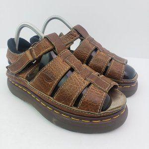 SOLD - Vintage Dr Martens 8585 Womens Sz 8 Brown Leather Chunky Sandals